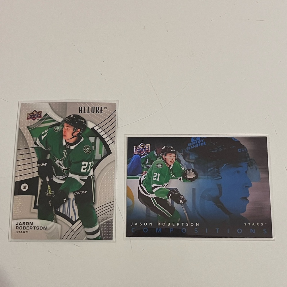 🏒 Jason Robertson Dallas Stars 2-Card Lot – Allure & Compositions